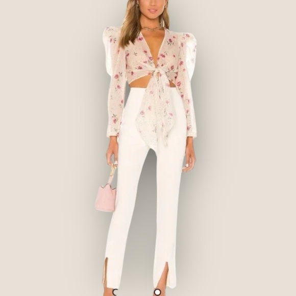 L’Academie REVOLVE | The Lottie Crop Top in Multi Floral | Size S - Picture 4 of 16